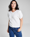 AND NOW THIS WOMEN'S SCALLOPED BUTTON-UP SWEATER, CREATED FOR MACY'S