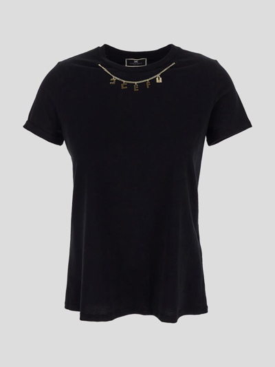 Elisabetta Franchi T-shirt In Black