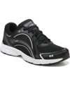 Ryka Sky Walk Womens Fitness Workout Walking Shoes In Black,blush Mesh,leather