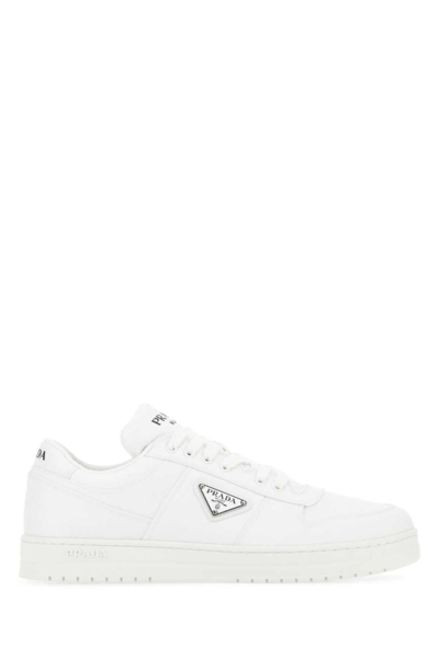 Prada Downtown Sneakers In Bianco