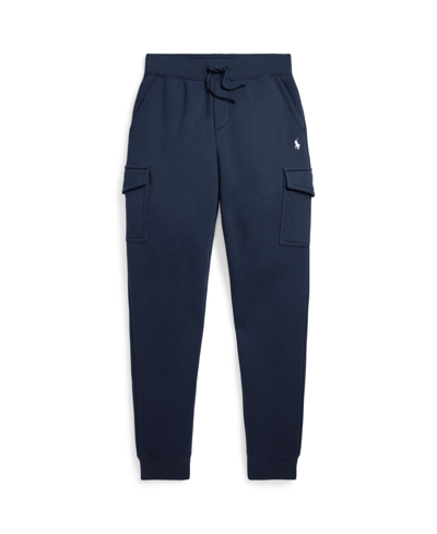 Polo Ralph Lauren Kids' Toddler And Little Boys Fleece Cargo Jogger Pants In Refined Navy With White
