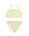 POLO RALPH LAUREN BIG GIRLS MINI-CABLE JACQUARD ROUND NECK TWO-PIECE SWIMSUIT