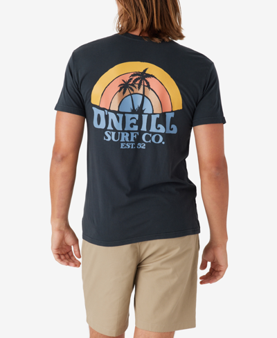 O'neill Men's Shaved Ice Cotton T-shirt In Dark Charcoal