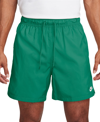 Nike Men's Club Flow Relaxed-fit 6" Drawstring Shorts In Malachite,white