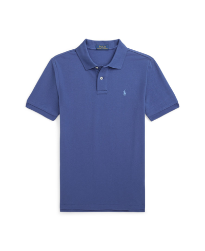 Polo Ralph Lauren Kids' Big Boys Classic Fit Cotton Mesh Polo Shirt In Beach Royal