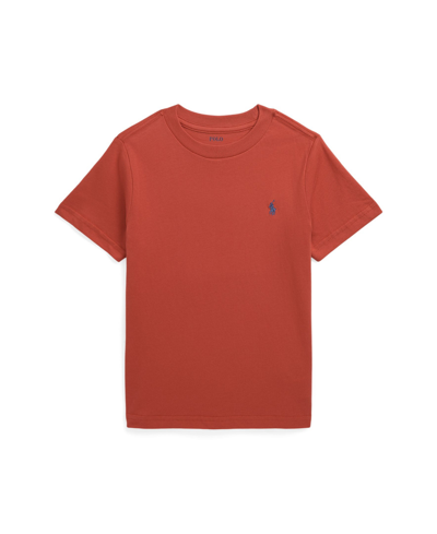 Polo Ralph Lauren Kids' Toddler And Little Boys Cotton Jersey Crewneck T-shirt In Post Red