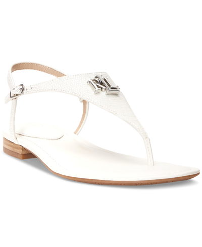 Lauren Ralph Lauren Women's Ellington Flat Sandals In Soft White