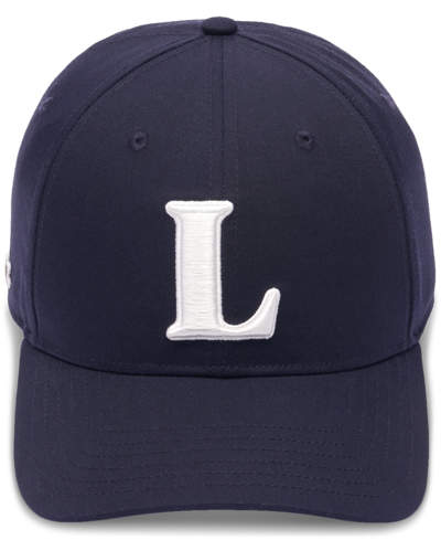 Lacoste Men's Contrast Logo Twill Baseball Cap In Hde Abimes