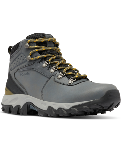 Columbia Men's Newton Ridge Plus Ii Waterproof Hiking Boots In Graphite,black