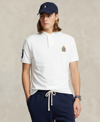 Polo Ralph Lauren Triple-pony Mesh Polo Shirt In White