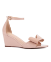 New York And Company Shelby Wedge Sandal In Natural Combo