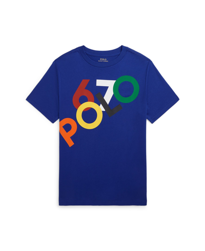 Polo Ralph Lauren Kids' Big Boys Logo Cotton Jersey T-shirt In Sapphire Star