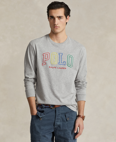 Polo Ralph Lauren Men's Classic-fit Logo Jersey T-shirt In Andover Heather