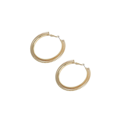 Sohi Women's Spring Hoop Earrings In Gold