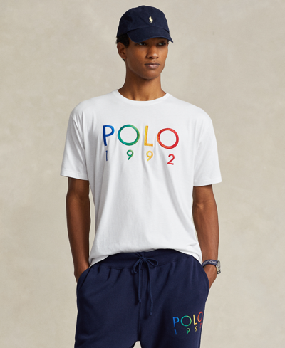 Polo Ralph Lauren Men's Classic-fit Polo 1992 Jersey T-shirt In White