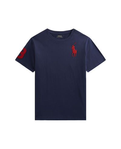 Polo Ralph Lauren Kids' Toddler And Little Boys Big Pony Cotton Jersey T-shirt In Refined Navy