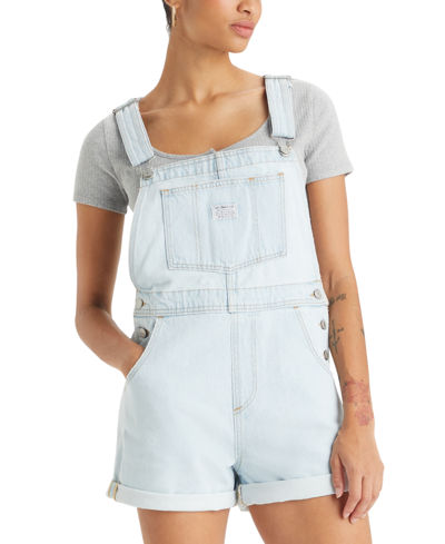 Levi's Women's Vintage-style Cotton Denim Shortalls In Changing Expectations