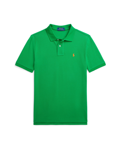 Polo Ralph Lauren Kids' Big Boys Cotton Mesh Polo Shirt In Preppy Green