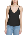 DKNY JEANS WOMEN'S PULLOVER STRAPPY V-NECK CAMISOLE