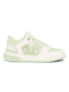 Amiri Classic Low Sneakers In White Leather In Whitemint