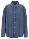 Darkpark Loose-fitting Keanu Denim Shirt In Blue