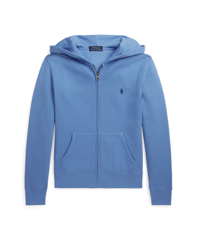 Polo Ralph Lauren Kids' Toddler And Little Boys Fleece Full-zip Hooded Sweatshirt In Summer Blue