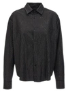 Giuseppe Di Morabito Crystal Studded Spread Collar Blouse In Black