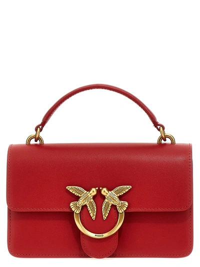 Pinko Love One Mini Crossbody Bag In Red