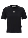Palm Angels Man T-shirt In Cotone Nera