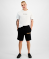 HUGO BY HUGO BOSS MEN'S REGULAR-FIT FRENCH TERRY SHORTS, CREATED FOR MACY'S