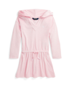 POLO RALPH LAUREN TODDLER AND LITTLE GIRLS HOODED TERRY COVER-UP SWIMSUIT