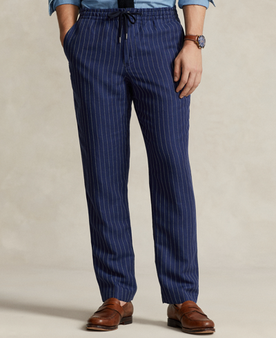 Polo Ralph Lauren Men's Polo Prepster Classic-fit Twill Pants In Navy Pinstripe