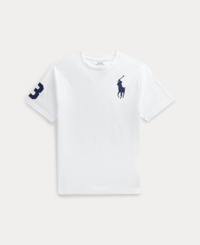 Polo Ralph Lauren Kids' Toddler And Little Boys Big Pony Cotton Jersey T-shirt In White