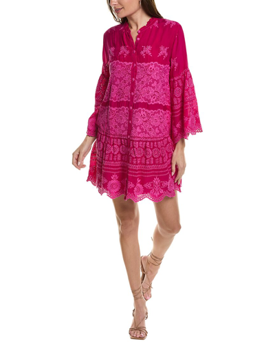 Johnny Was Lace Valeria Dress In Pink