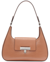 Calvin Klein Becky Turnlock Shoulder Bag In Caramel