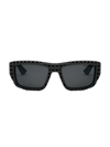 DIOR MEN'S DIOR3D S1I 57MM SQUARE SUNGLASSES