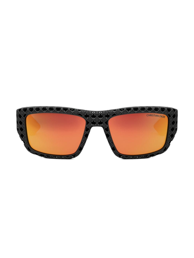 DIOR MEN'S DIOR3D S1I 57MM SQUARE SUNGLASSES