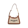 Balmain B-army Canvas & Logo Shoulder Bag