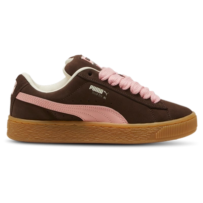 Puma Womens  Suede Xl In Peach Smoothie/chestnut Brown/frosted Ivory