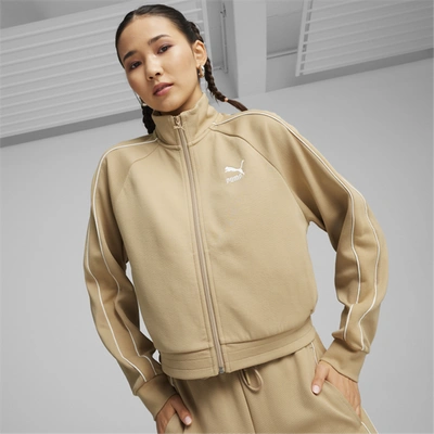 Puma Womens  T7 Track Jacket In Beige