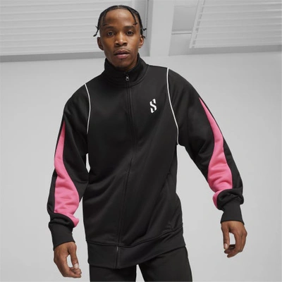 Puma Mens  Scoot X Nl T-73 Jacket In Black/pink