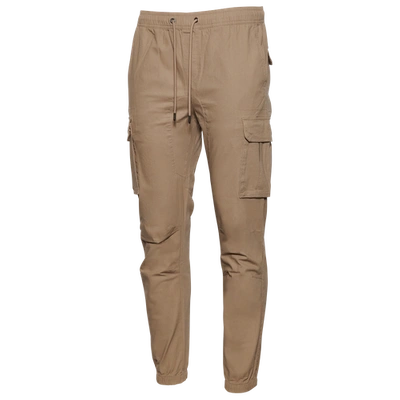 Csg Mens  Essential Cargo Joggers In Dark Sand/dark Sand