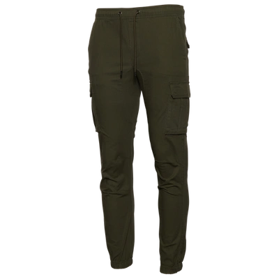 Csg Mens  Essential Cargo Joggers In Olive/olive