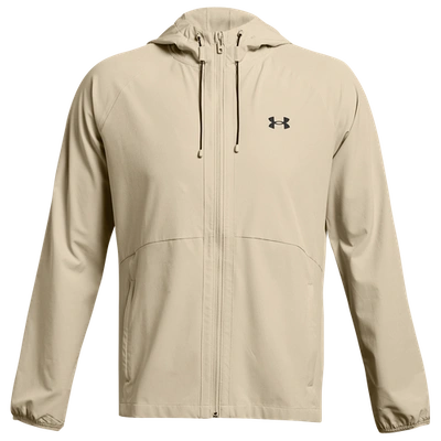 Under Armour Mens  Stretch Woven Windbreaker In Khaki