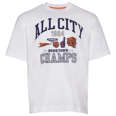 All City By Just Don Mens  Home Team T-shirt In White/white