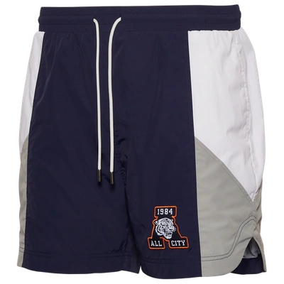 All City By Just Don Mens  Remix Shorts In Blue/gray