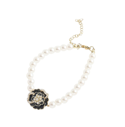 Sohi Women's Rose Strand Bracelet In White