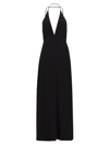 Totême Women's Silk Strappy Maxi Dress In Black