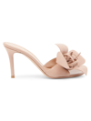 Gianvito Rossi Women's Lucilla 85mm Floral High-heel Sandals In Peach