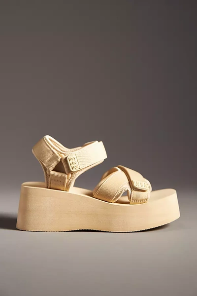 Seychelles Serenade Platform Sandals In Beige